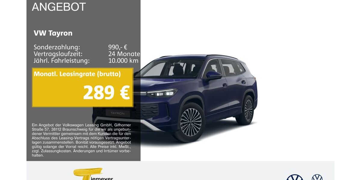 VW Tayron 26.113 km 39.590 &euro; Marl 45770