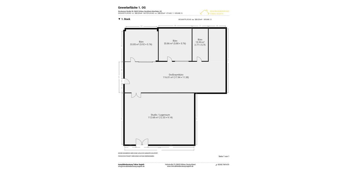 Gewerbeobjekt Witten Annen - 2.039&euro; | Angebot:21524659