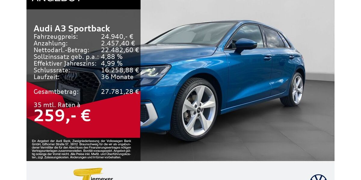 Audi A3 41.598 km 24.940 &euro; Bochum 44892