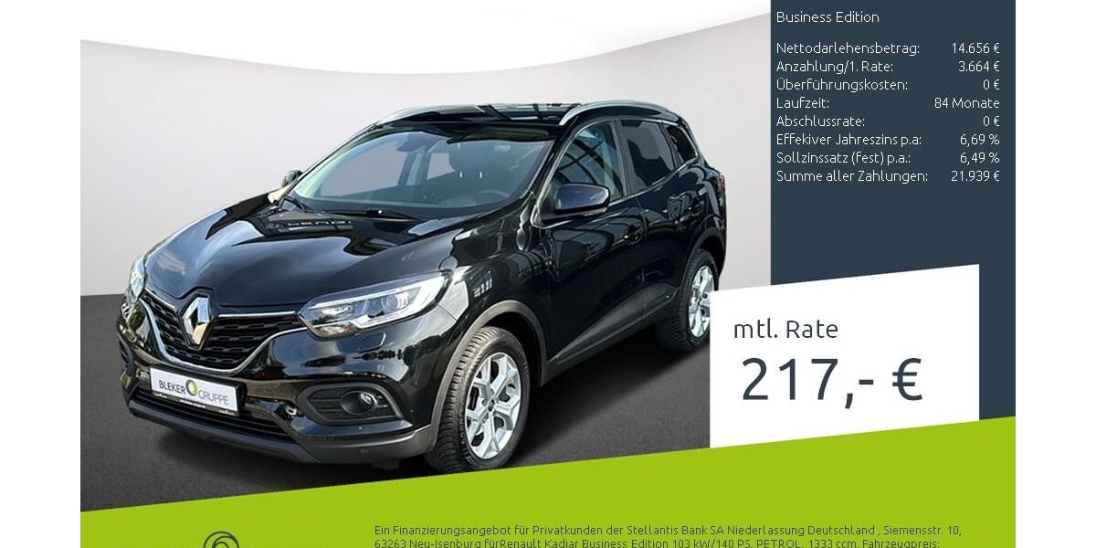 Renault Kadjar 29.587 km 18.320 &euro; Dülmen 48249