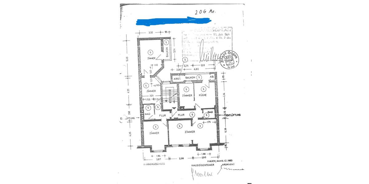 Etagenwohnung Hagen Hagen-Mitte - 5 Zimmer, 130 m&sup2;, 170.000&euro; | Angebot:27113395