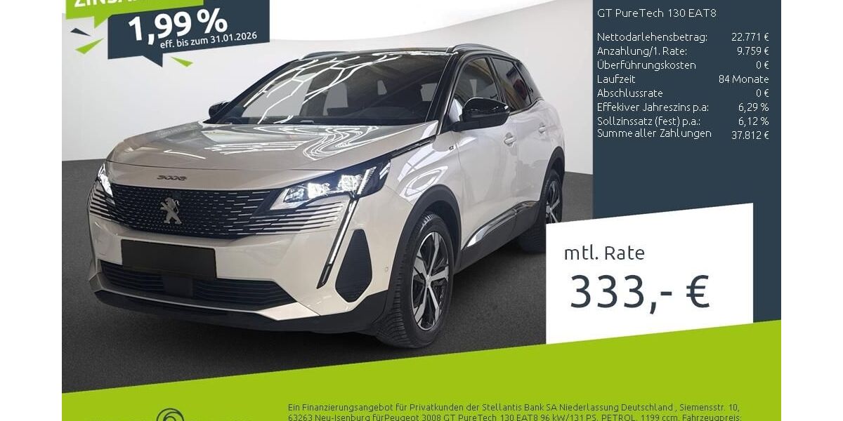 Peugeot 3008 22.104 km 32.530 &euro; Dülmen 48249