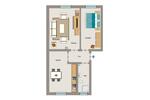 Etagenwohnung Lünen Brambauer - 2.5 Zimmer, 53 m&sup2;, 486&euro; | Angebot:26672537
