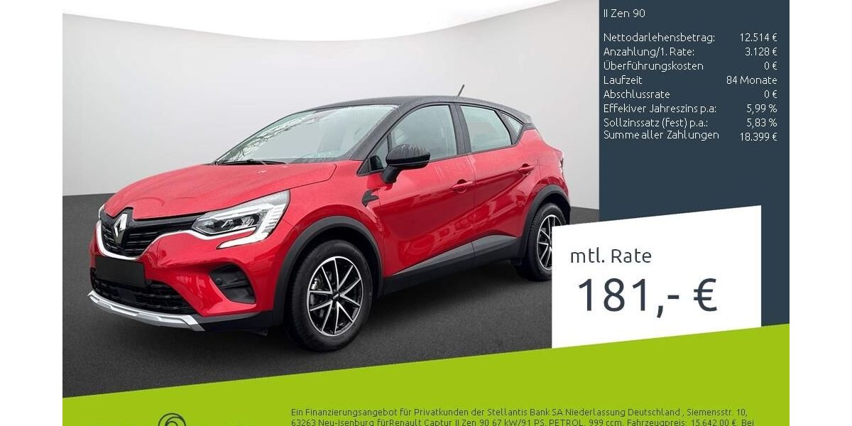 Renault Captur 24.140 km 15.642 &euro; Dortmund 44263