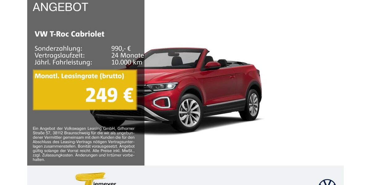 VW T-Roc 5.458 km 23.970 &euro; Bochum 44892