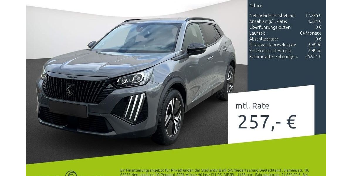 Peugeot 2008 40.688 km 21.670 &euro; Dülmen 48249