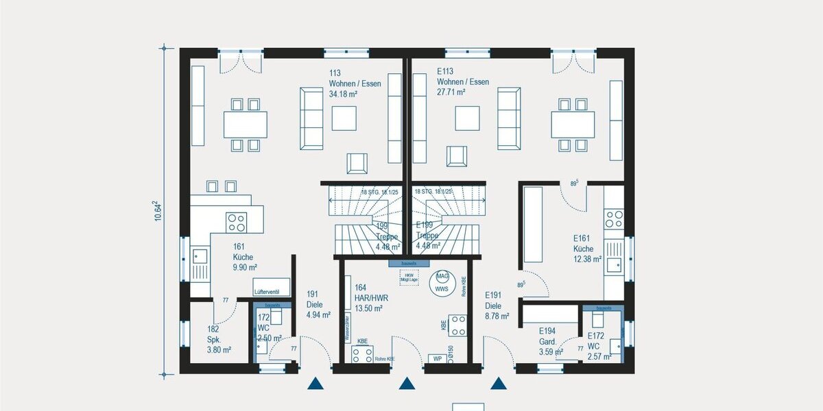 Moderne Doppelhaushälfte: Ihr individuell gestaltbares Zuhause mit KfW55-Standard - Doppelhaushälfte Wetter (Ruhr) | Angebot:27642571