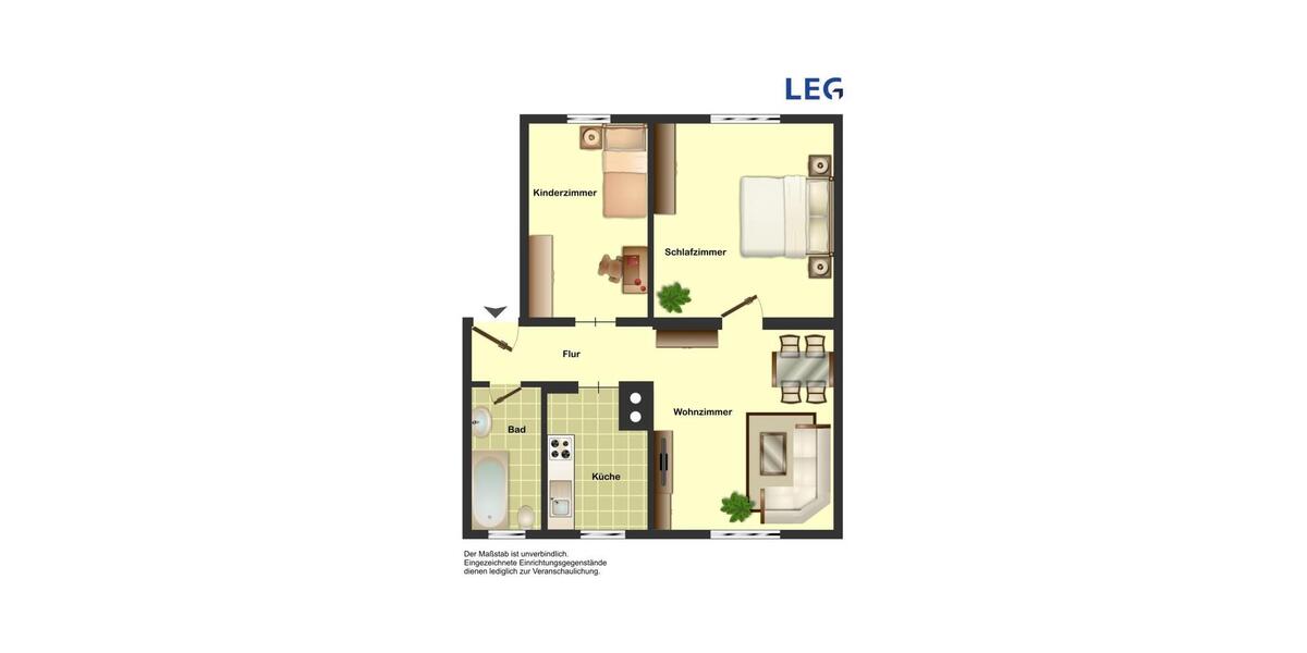 Etagenwohnung Hamm Herringen - 3.5 Zimmer, 52 m&sup2;, 339&euro; | Angebot:26627556