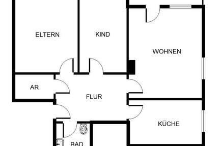 Wohnung Gelsenkirchen Hassel - 3 Zimmer, 71 m&sup2;, 489&euro; | Angebot:26238820