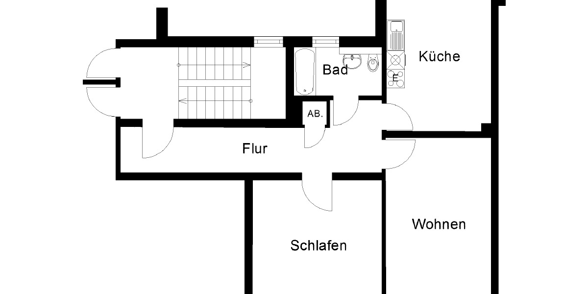Etagenwohnung Herne Wanne-Bickern - 2.5 Zimmer, 73 m&sup2;, 506&euro; | Angebot:25079608