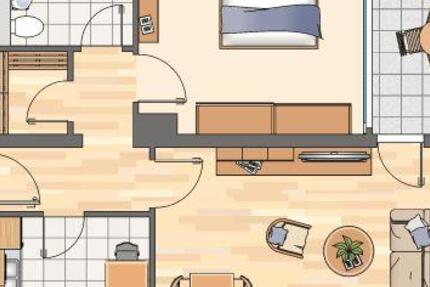 Wohnung Unna - 2 Zimmer, 60 m&sup2;, 459&euro; | Angebot:26008882