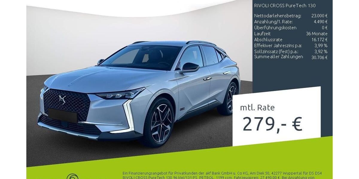 DS Automobiles DS4 29.302 km 21.789 &euro; Dortmund 44263