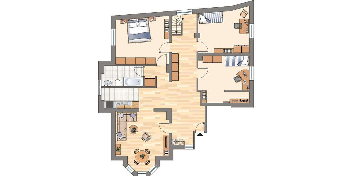 Etagenwohnung Dortmund Scharnhorst - 4 Zimmer, 113 m&sup2;, 823&euro; | Angebot:26238754