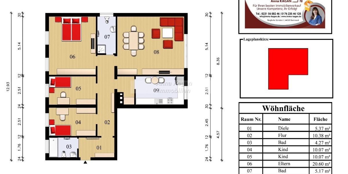 Seltenes Raumangebot 4- Zimmer mit Potenzial in Dortmund-Wellinghofen - Etagenwohnung Dortmund Wellinghofen | Angebot:25637191