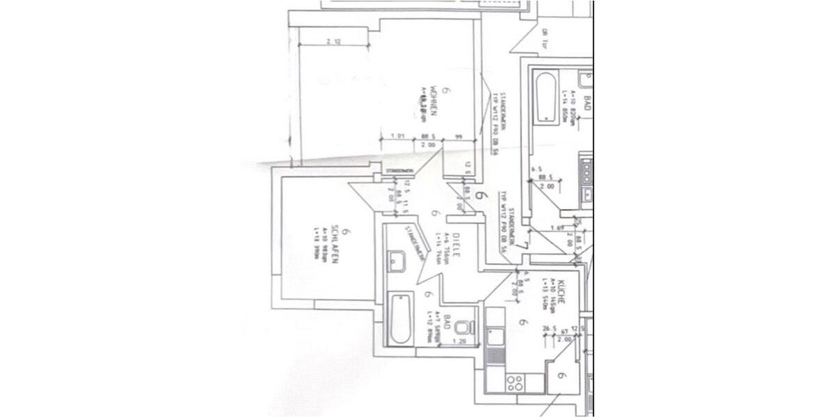 Etagenwohnung Bochum Querenburg - 2 Zimmer, 60 m&sup2;, 850&euro; | Angebot:26252188