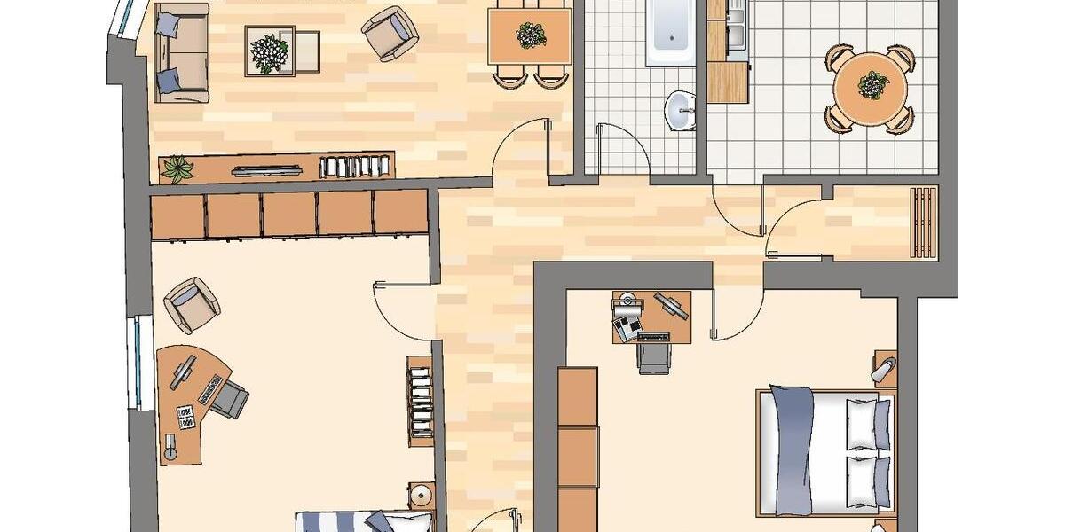 Etagenwohnung Herne Sodingen - 3 Zimmer, 95 m&sup2;, 719&euro; | Angebot:26003880