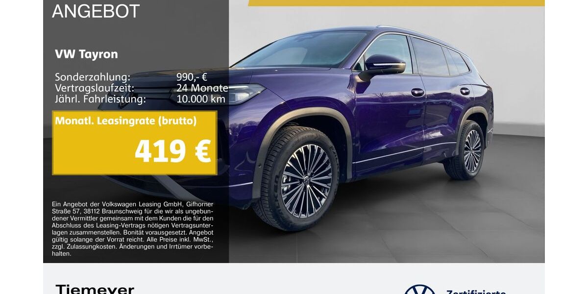 VW Tayron 15.110 km 35.980 &euro; Bochum 44892