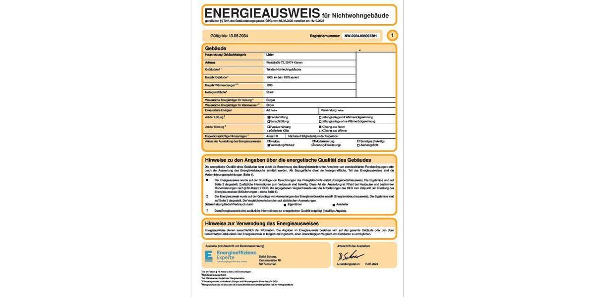 Gewerbeobjekt Kamen - 1.300&euro; | Angebot:25906671