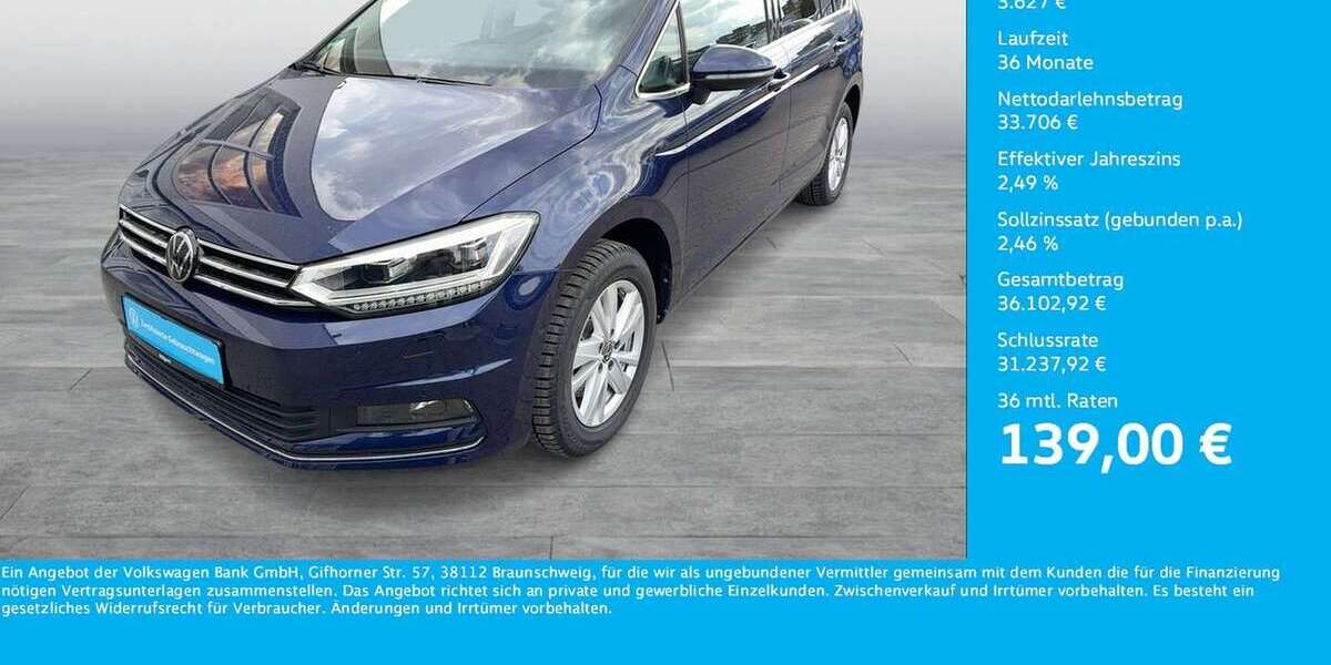 VW Touran 11.512 km 37.333 &euro; Dortmund 44141