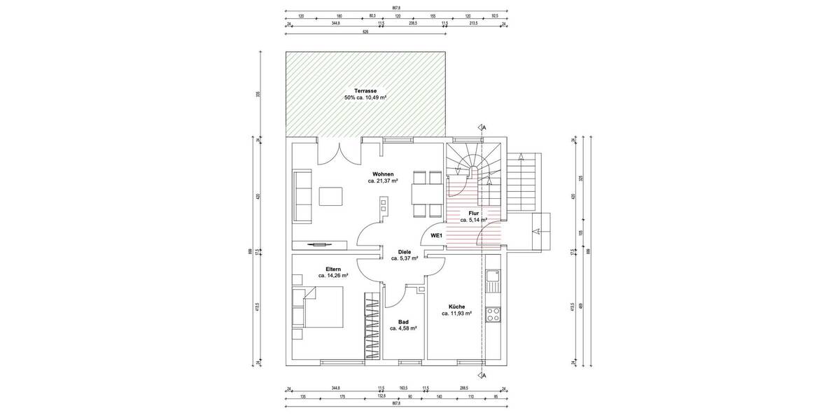 Einfamilienhaus Lünen Wethmar - 1 Zimmer, 165 m&sup2;, 430.000&euro; | Angebot:26569318