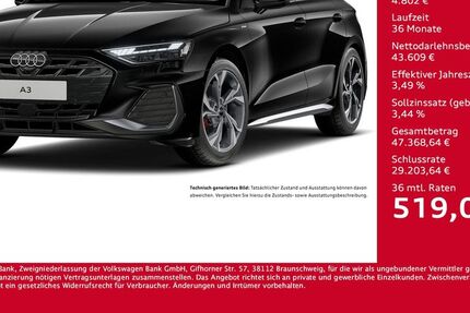 Audi A3 7.192 km 48.411 &euro; Dortmund 44143