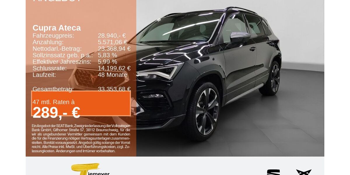 Cupra Ateca 32.398 km 28.490 &euro; Bochum 44809