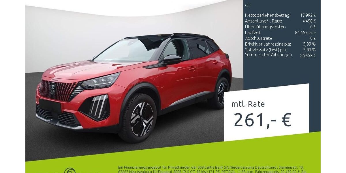 Peugeot 2008 21.845 km 22.989 &euro; Dülmen 48249