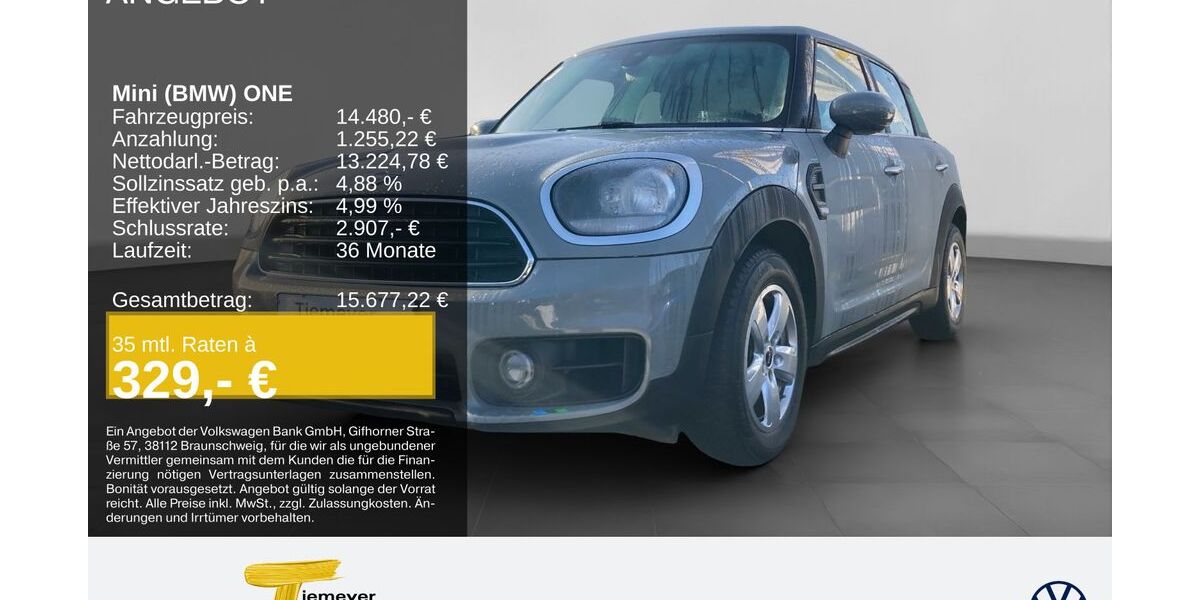 Mini One Countryman 63.021 km 13.980 &euro; Bochum 44892