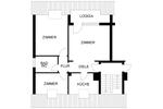 Dachgeschoßwohnung Recklinghausen Grullbad - 2.5 Zimmer, 61 m&sup2;, 427&euro; | Angebot:25363971