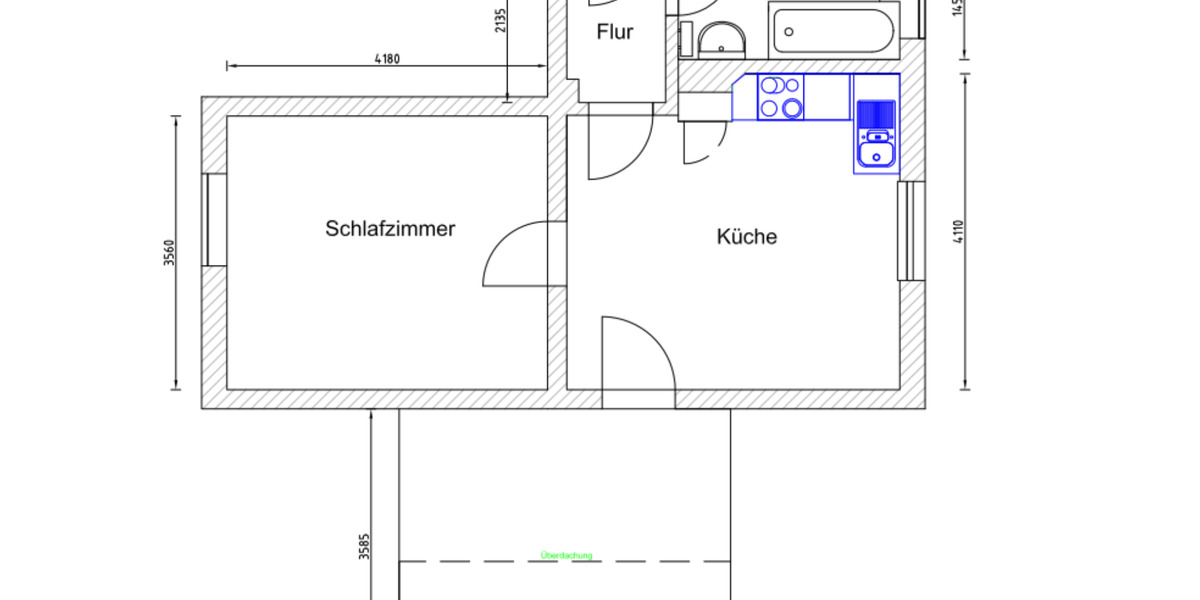 Etagenwohnung Herne Sodingen - 2 Zimmer, 45 m&sup2;, 330&euro; | Angebot:25948955