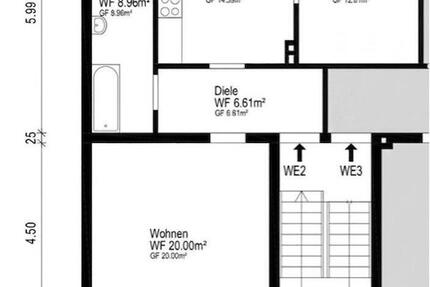 Wohnung Bochum Altenbochum - 2 Zimmer, 65 m&sup2;, 650&euro; | Angebot:26254933