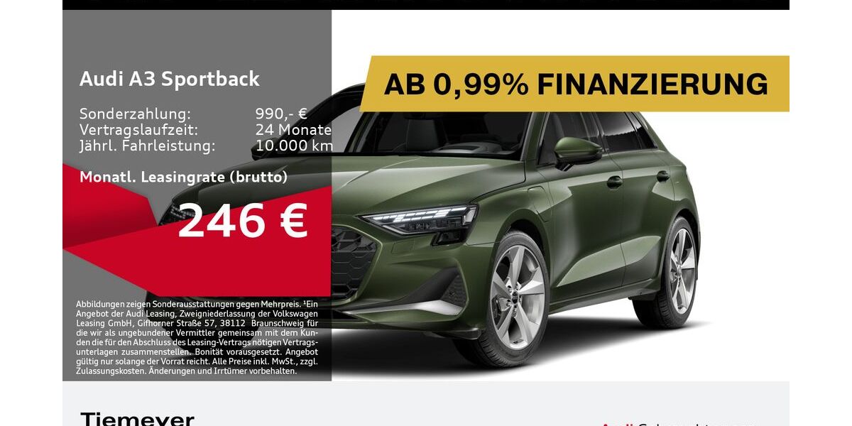 Audi A3 6.361 km 36.420 &euro; Bochum 44809