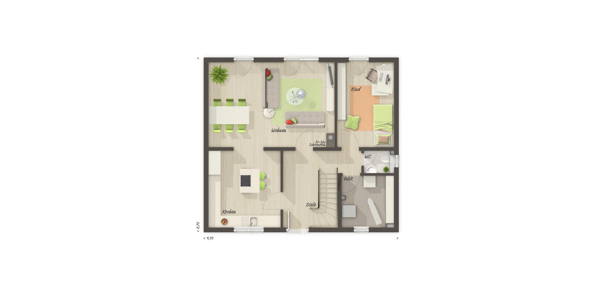 Einfamilienhaus Wickede (Ruhr) Wickede - 4 Zimmer, 125 m&sup2;, 368.750&euro; | Angebot:25681294