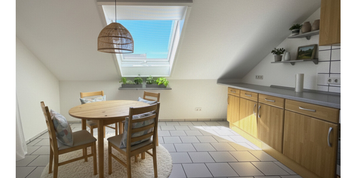 Helle 2-Zimmer-Wohnung im Dachgeschoss eines gepflegten Dreifamilienhauses! - Dachgeschoßwohnung Drensteinfurt Rinkerode | Angebot:20500113