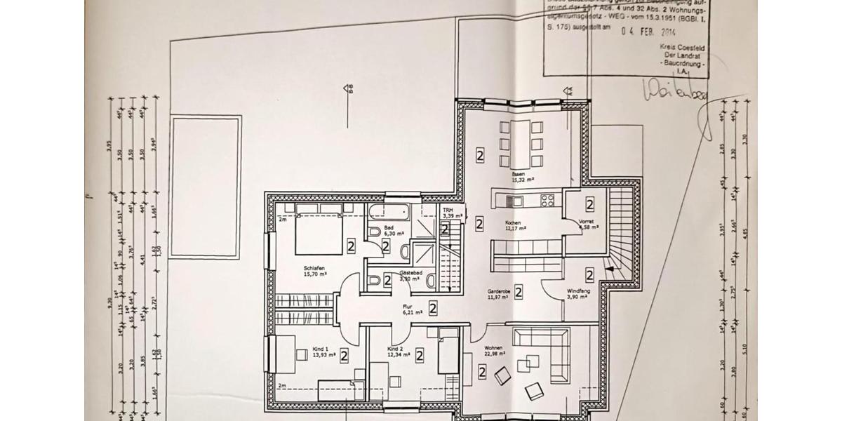 Etagenwohnung Ascheberg - 4 Zimmer, 140 m&sup2;, 350.000&euro; | Angebot:25408306