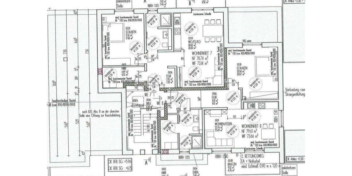 Etagenwohnung Holzwickede - 2 Zimmer, 78 m&sup2;, 1.100&euro; | Angebot:26268777