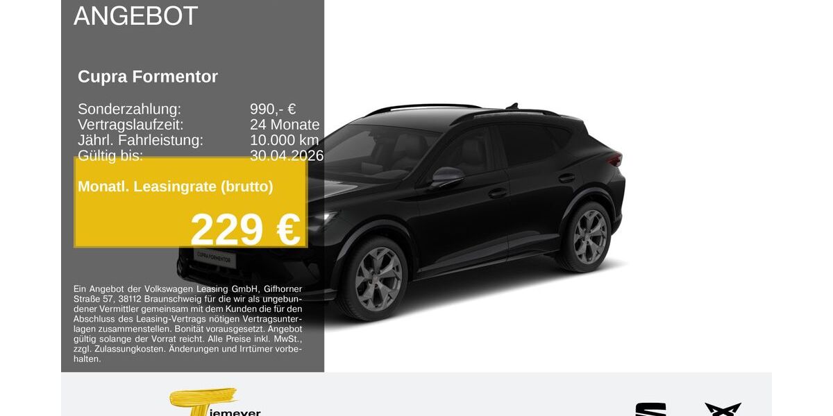 Cupra Formentor 15.440 km 32.950 &euro; Bochum 44809