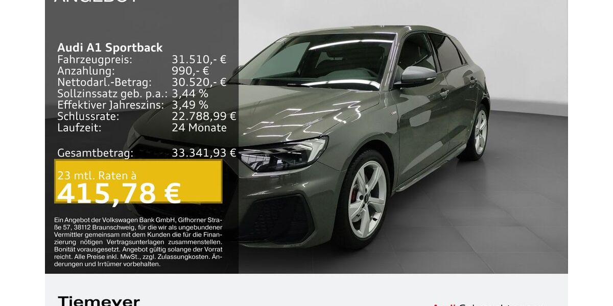 Audi A1 6.256 km 29.740 &euro; Bochum 44809