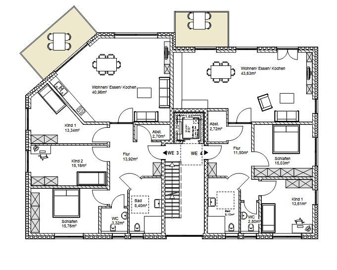 Etagenwohnung Dortmund Lichtendorf - 4 Zimmer, 130 m&sup2;, 474.500&euro; | Angebot:25695715