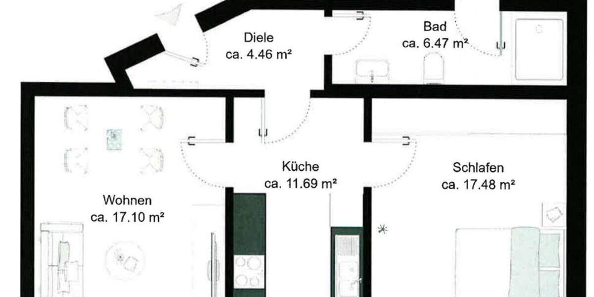 Einfamilienhaus Dortmund Mitte - 2 Zimmer, 139.000&euro; | Angebot:25714640