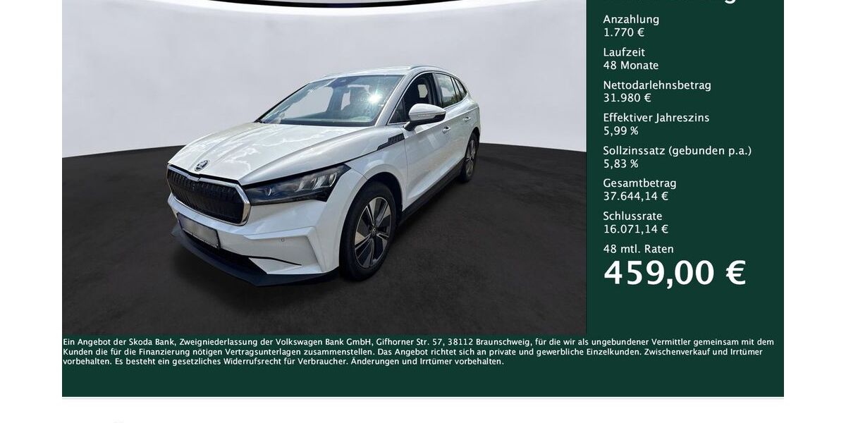 Skoda Enyaq 53.291 km 32.780 &euro; Dortmund 44269