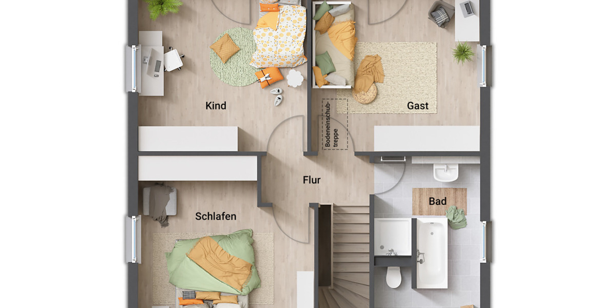 Einfamilienhaus Dülmen - 4 Zimmer, 124 m&sup2;, 416.950&euro; | Angebot:25957240