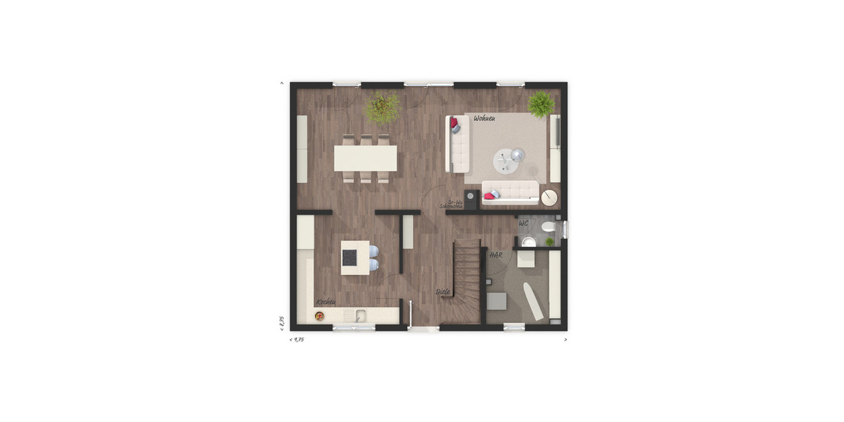 Einfamilienhaus Wickede (Ruhr) Wickede - 4 Zimmer, 125 m&sup2;, 385.760&euro; | Angebot:26202397