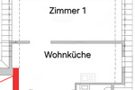 Etagenwohnung Castrop-Rauxel Rauxel - 1.5 Zimmer, 43 m&sup2;, 300&euro; | Angebot:25542432