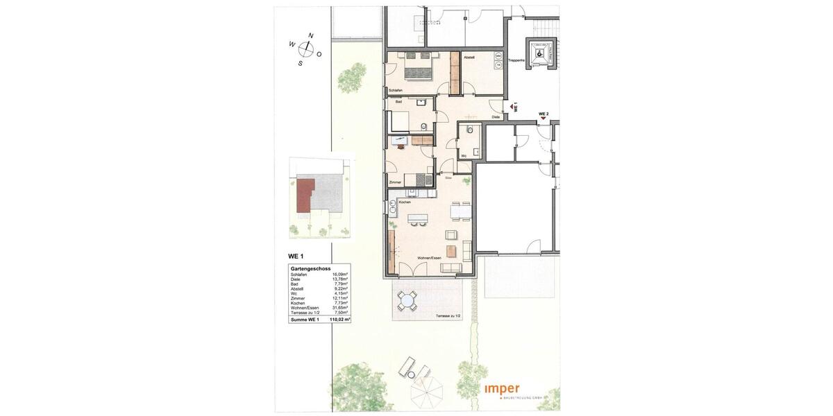 Erdgeschoßwohnung Haltern am See - 3.5 Zimmer, 110 m&sup2;, 496.000&euro; | Angebot:26799517