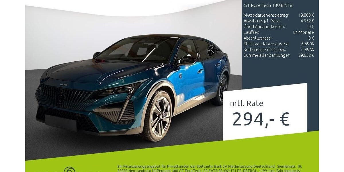 Peugeot 408 29.446 km 25.989 &euro; Dülmen 48249