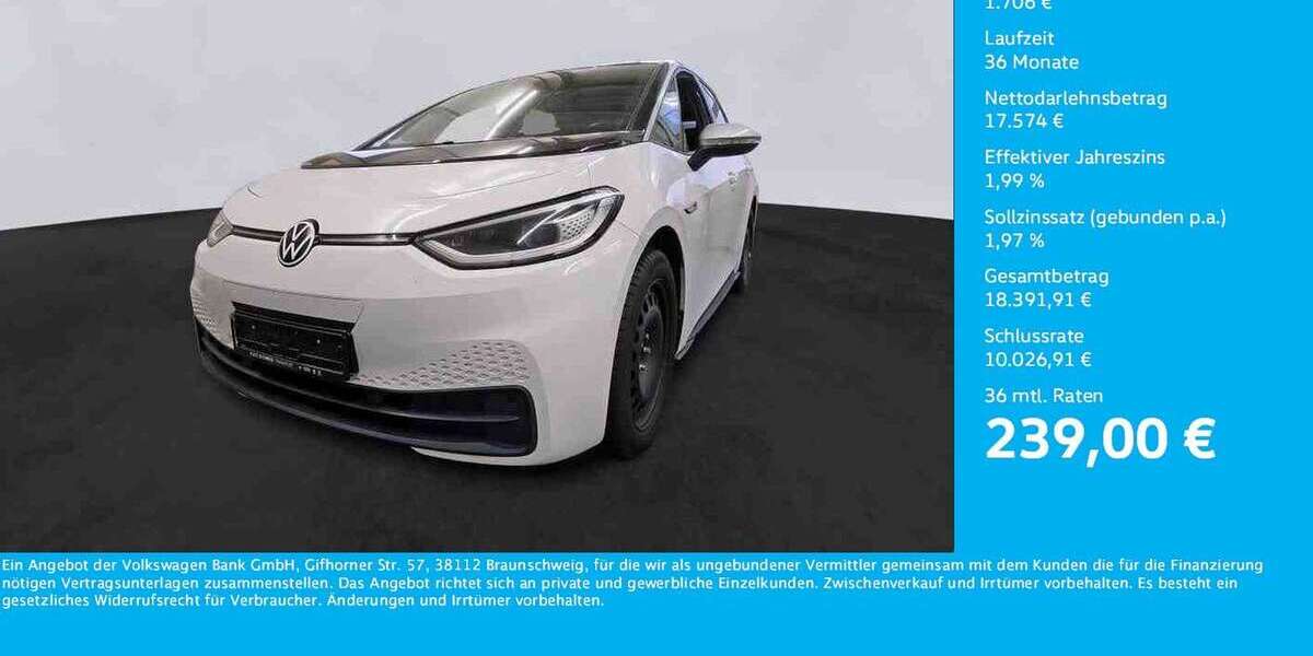 VW ID.3 34.580 km 19.280 &euro; Unna 59423