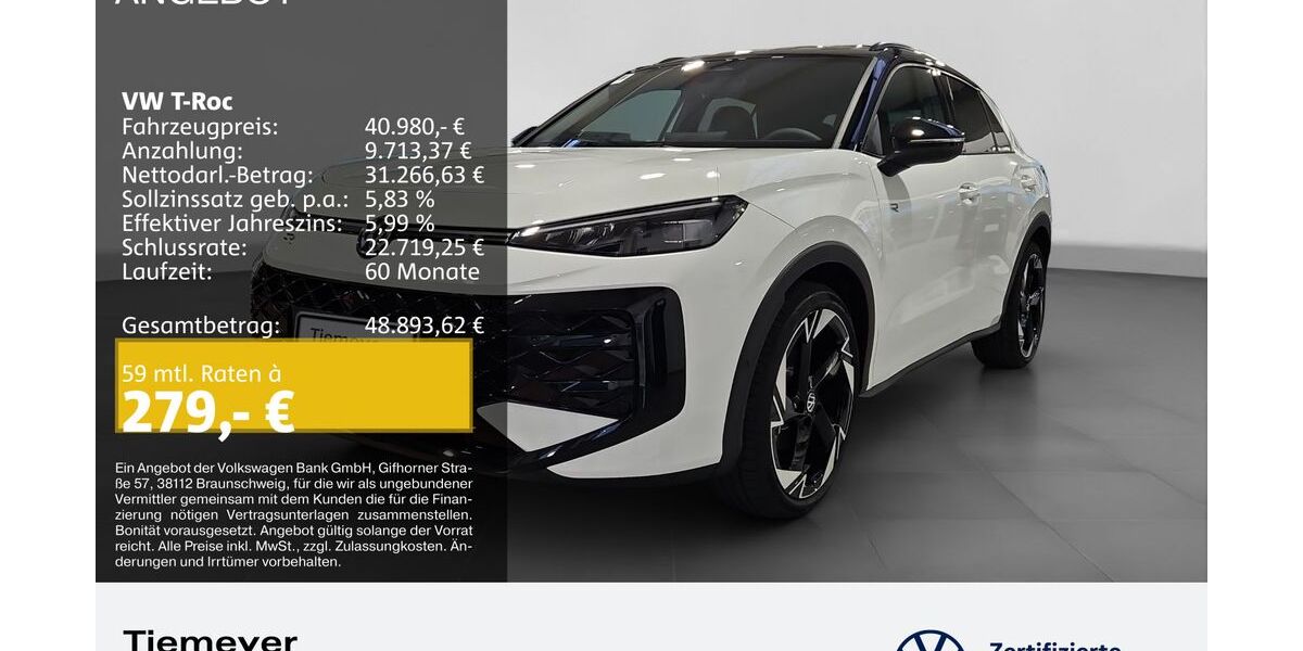 VW T-Roc 2.999 km 39.980 &euro; Bochum 44892