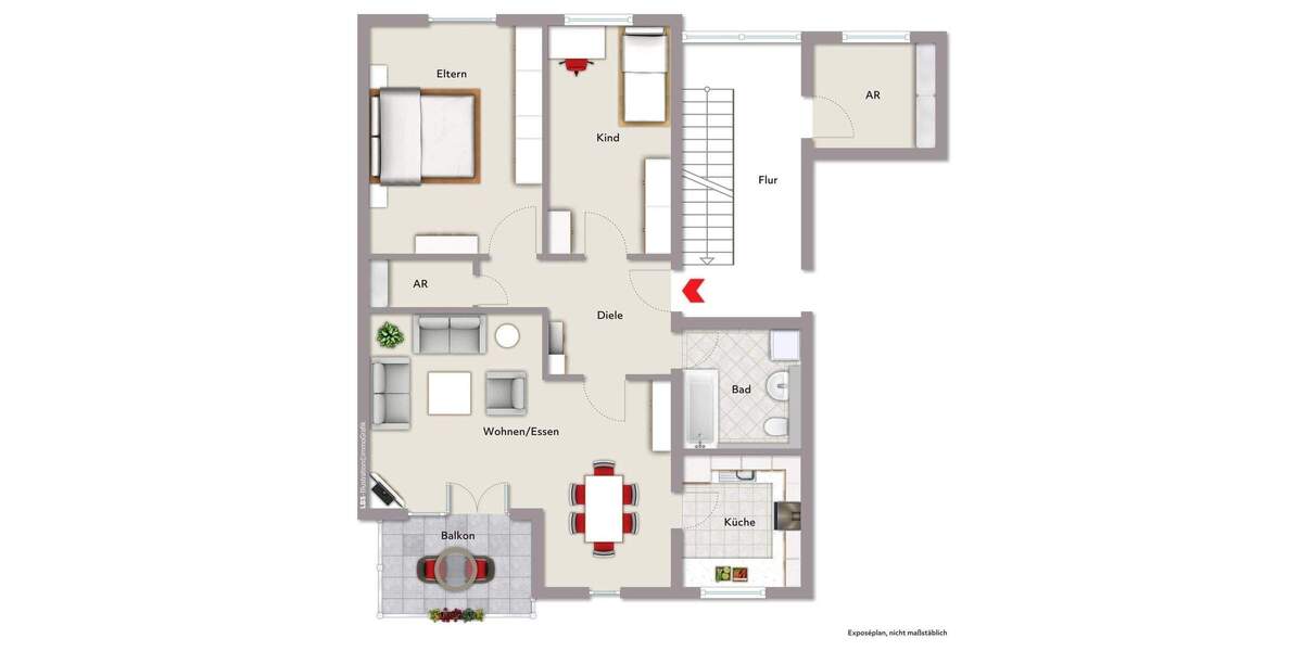 Etagenwohnung Oer-Erkenschwick Groß-Erkenschwick - 3 Zimmer, 78 m&sup2;, 165.000&euro; | Angebot:25742475