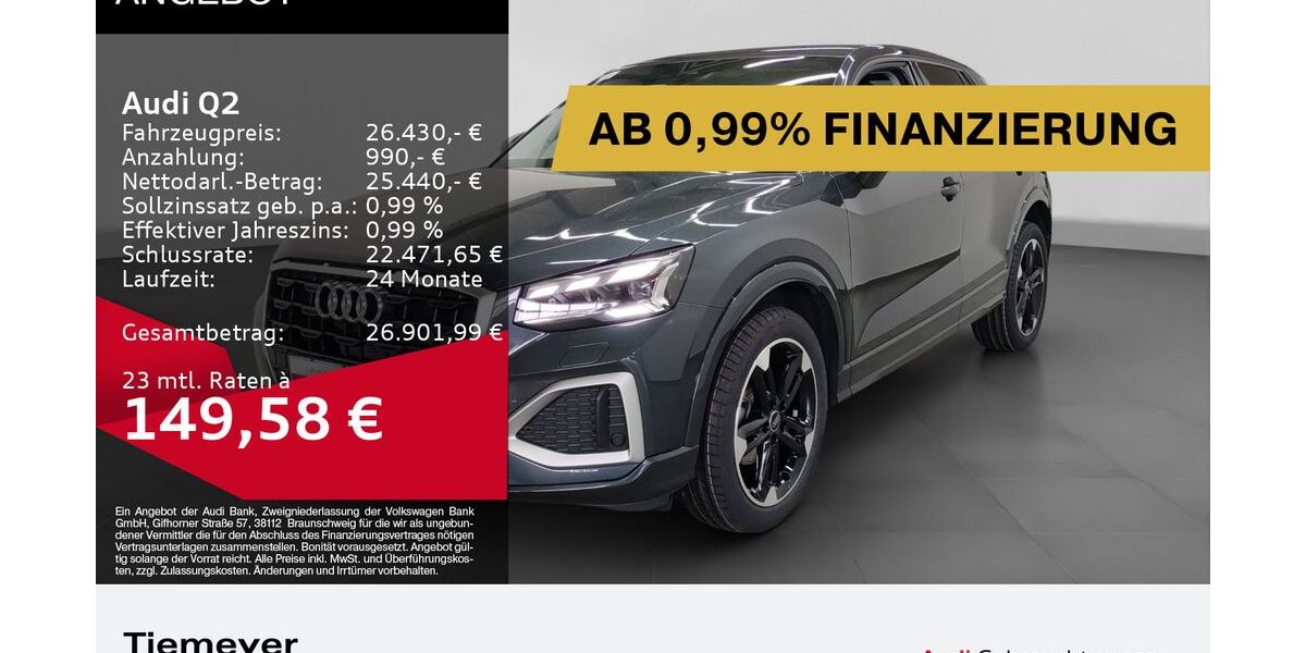 Audi Q2 9.612 km 25.430 &euro; Bochum 44809